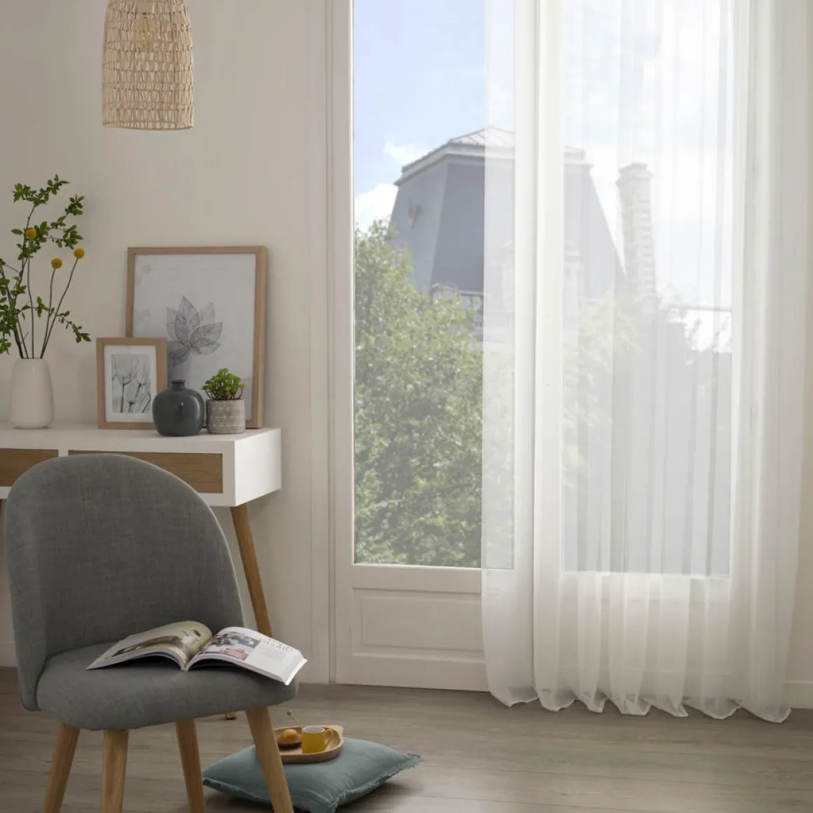 Cortina Moly Blanca 135x240Cm