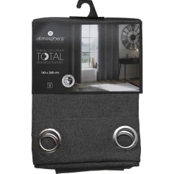 Cortina Opaca Gris Oscuro 140x260Cm