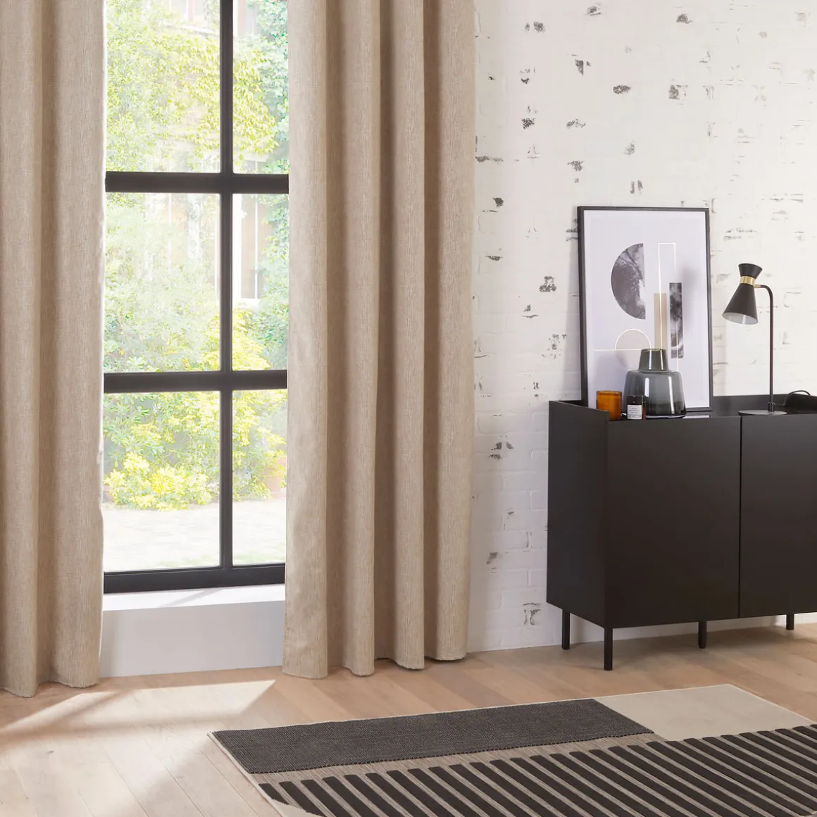 Cortina Opaca Pio Beige 140x260Cm