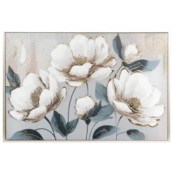 Cuadro decorativo con relieve de flores MARGARET
