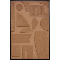 Cuadro decorativo 3D JILANI marrón 90x60cm