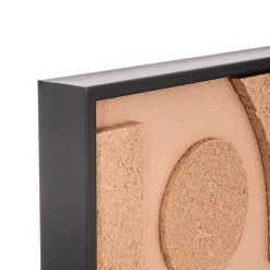 Cuadro decorativo 3D JILANI marrón 90x60cm