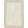 Cuadro decorativo 3D ZIAD beige 70x50cm