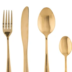 Cubertería 16 Pzas Doradas