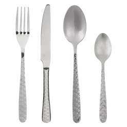 Cubertería 24 Pzas Flora Inoxidable