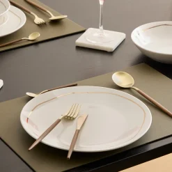 Cubertería de 24 piezas marrón