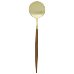 Cubertería de 24 piezas marrón