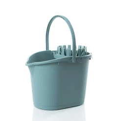 Cubo con escurridor azul 16l