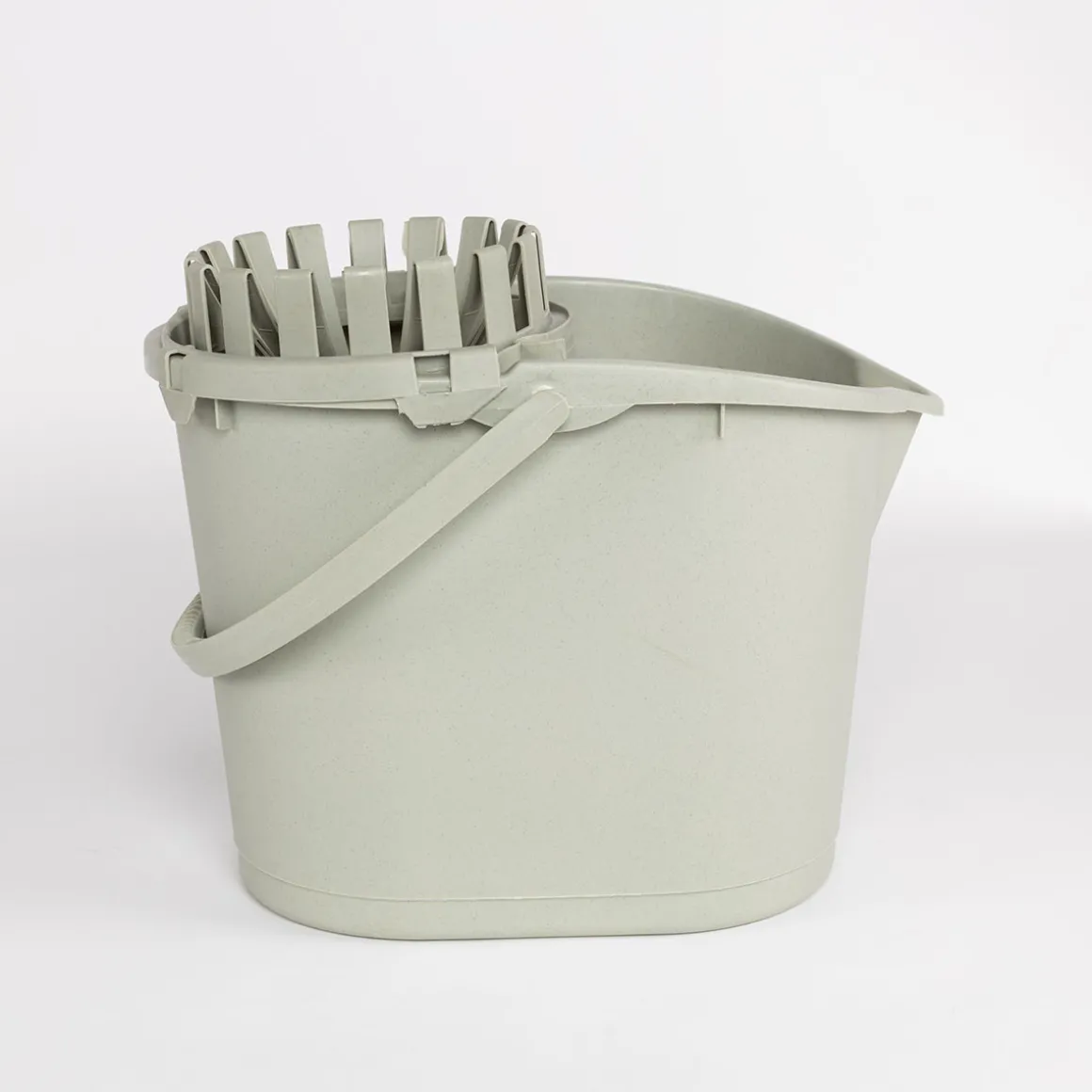 Cubo con exprimidor verde 16L