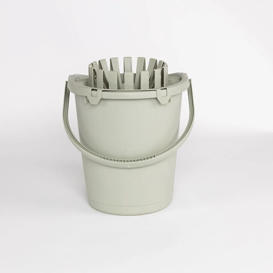 Cubo con exprimidor verde 16L