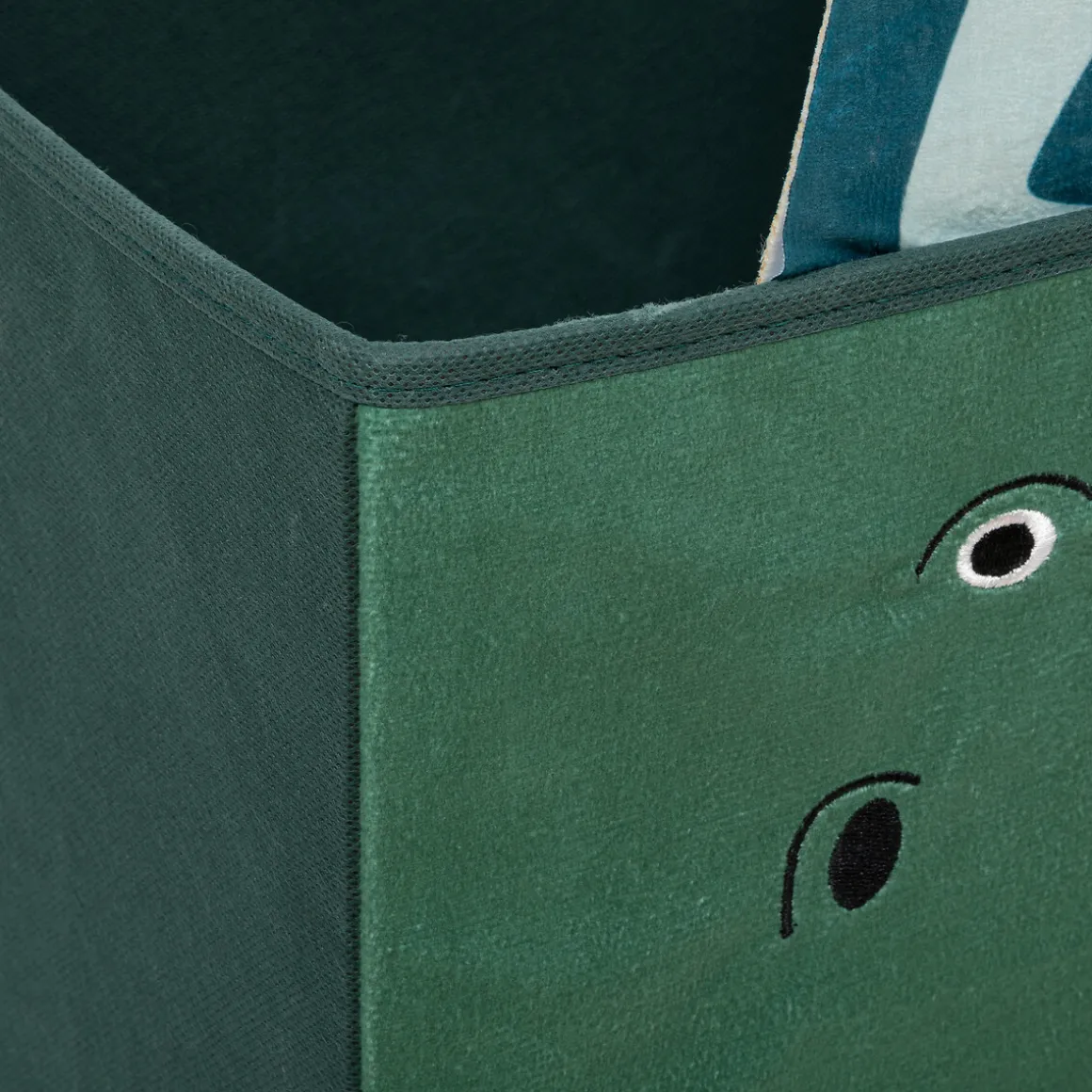 Cubo De Almacenaje Dino Verde 29x29Cm