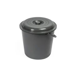 Cubo de basura EUROPA gris oscuro 16L