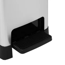 Cubo de basura plateado softclose 40L