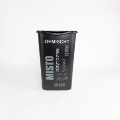 Cubo de reciclaje para basura orgánica negro 50L