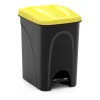 Cubo De Reciclaje Plástico 25L Amarillo
