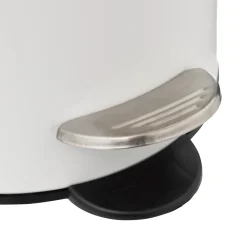 Cubo MODERN blanco de metal softclose 3L