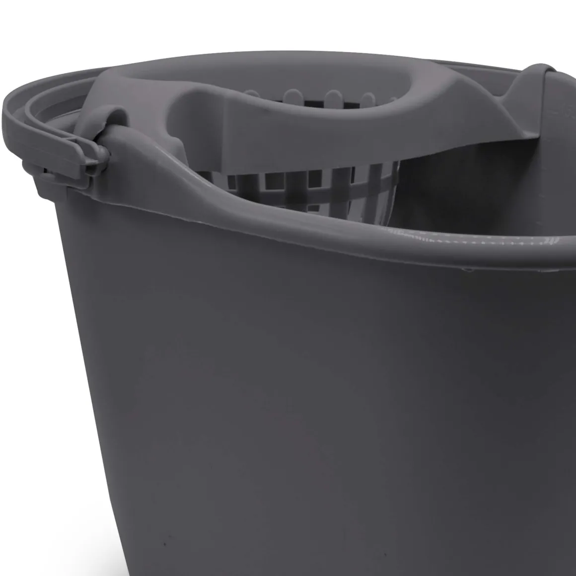 Cubo Ovalado De Plast.Con Pico 15L Gris