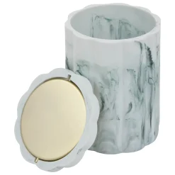 Cubo para encimera MARBY blanco de poliresina 1.5L