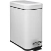 Cubo wc rectangular blanco 5L