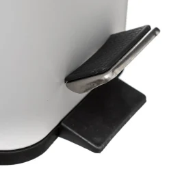 Cubo wc rectangular blanco 5L