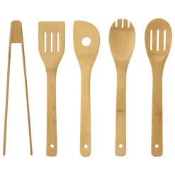 Cuchillos+Utensilios C/Soporte De Bambú