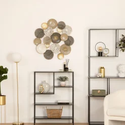 Decoración De Pared Leana Metal 80x80Cm