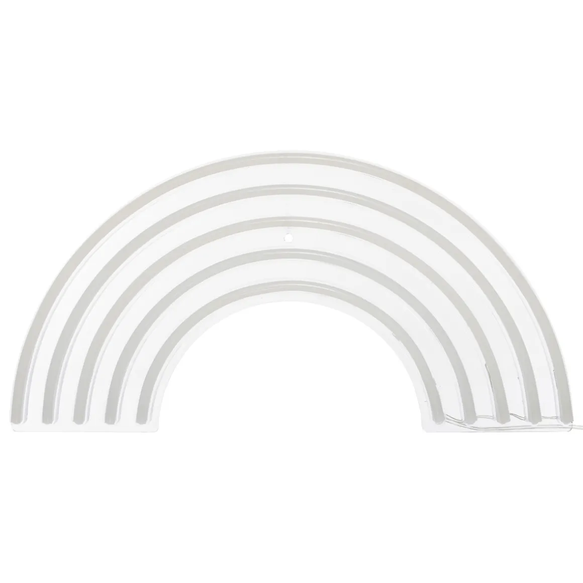 Decoración mural led neón arco iris