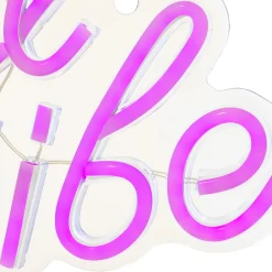 Decoración mural led neon good vibes