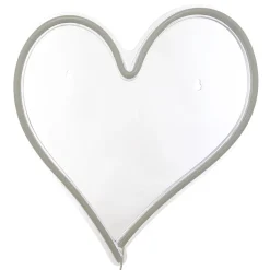 Decoración mural led neon corazón