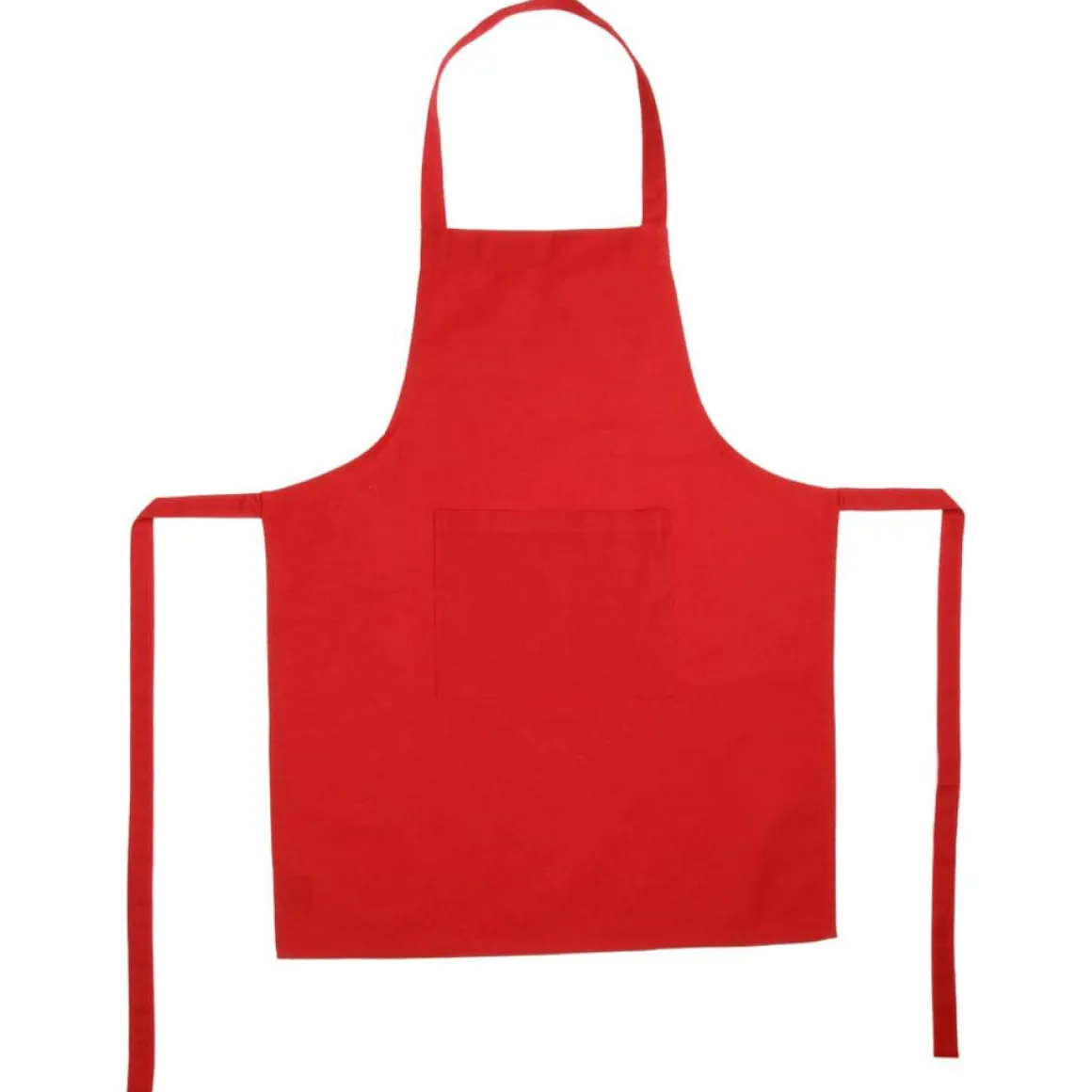 Delantal Rojo Con Bolsillo 60x80Cm