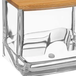 Dispensador De Algodones Acrílico C/Tapa