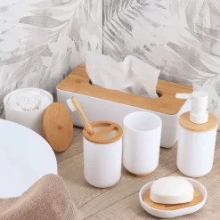 Dispensador De Jabón Líquido De Bambú