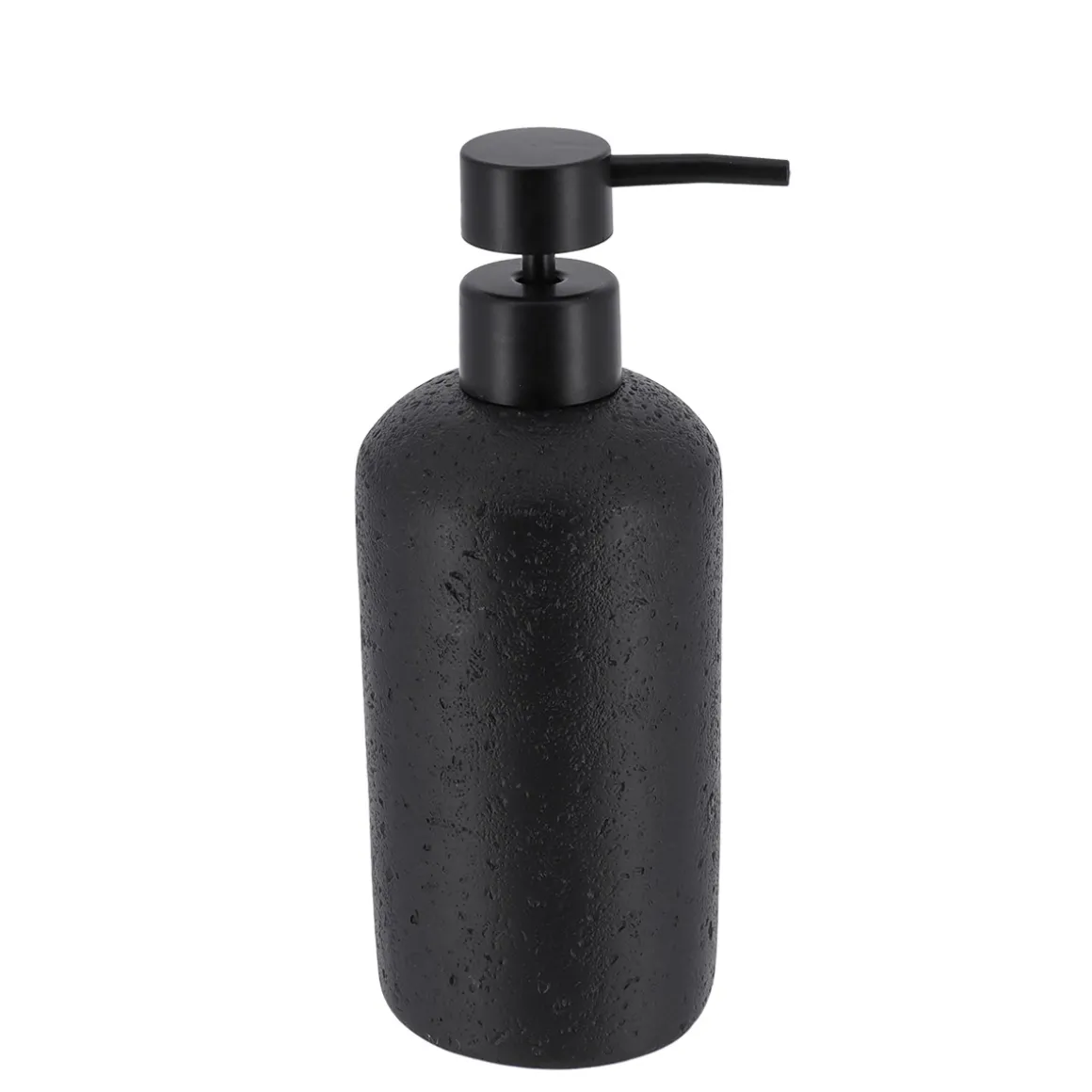 Dispensador Jabón Líquido Negro Efecto Piedra