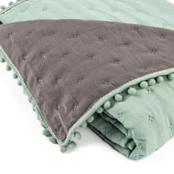 Edredón Bear Verde/Gris 140x220Cm