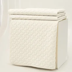 Edredón BISTROL blanco de terciopelo 220x240cm