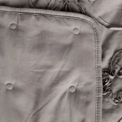 Edredón FLOWER NEST gris 220x240cm