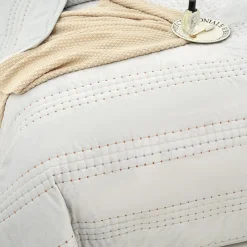 Edredón IVREA gris de terciopelo 240x260cm