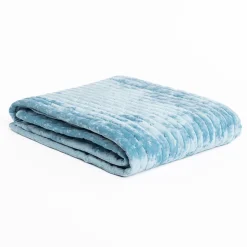 Edredón MIKA azul de terciopelo 160x220cm