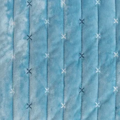 Edredón MIKA azul de terciopelo 160x220cm