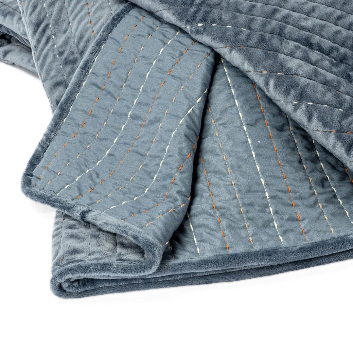 Edredón Terciopelo Azul 220x240Cm