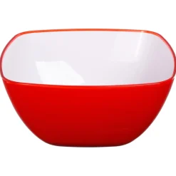 Ensaladera Cuadrada Roja 25Cm