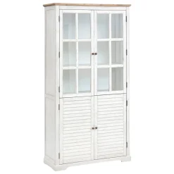 Escaparate OLIBIA blanco de mdf c/4 puertas 190cm