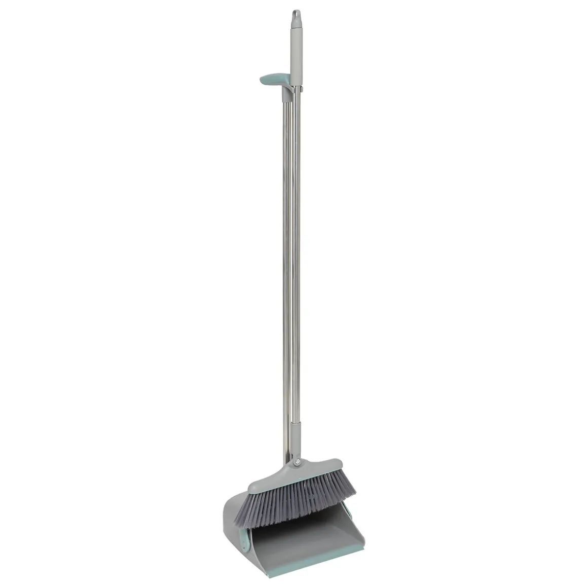 Escoba con recogedor rotativo SKY gris