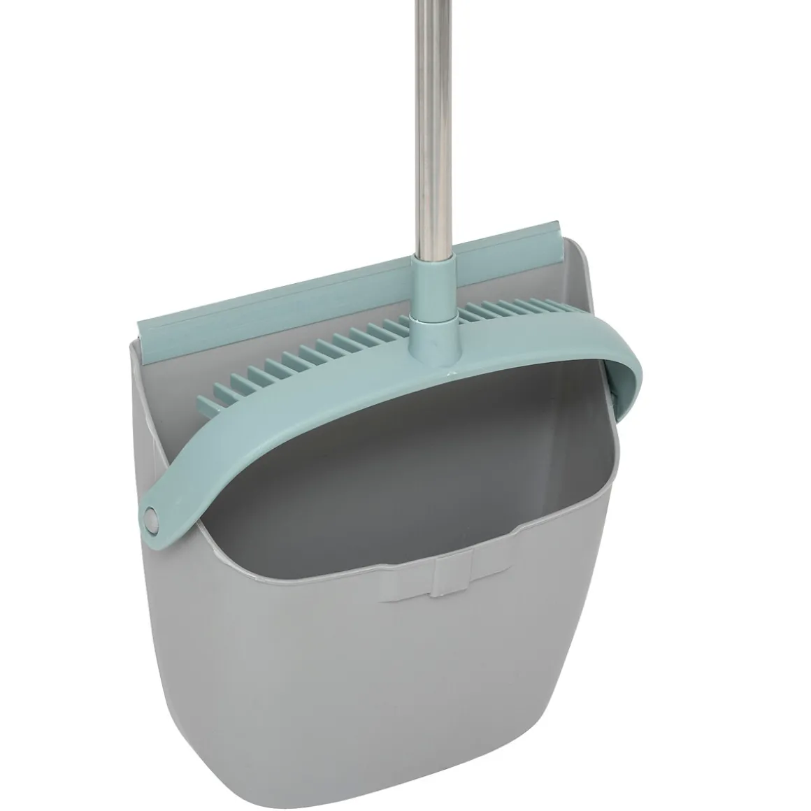 Escoba con recogedor rotativo SKY gris