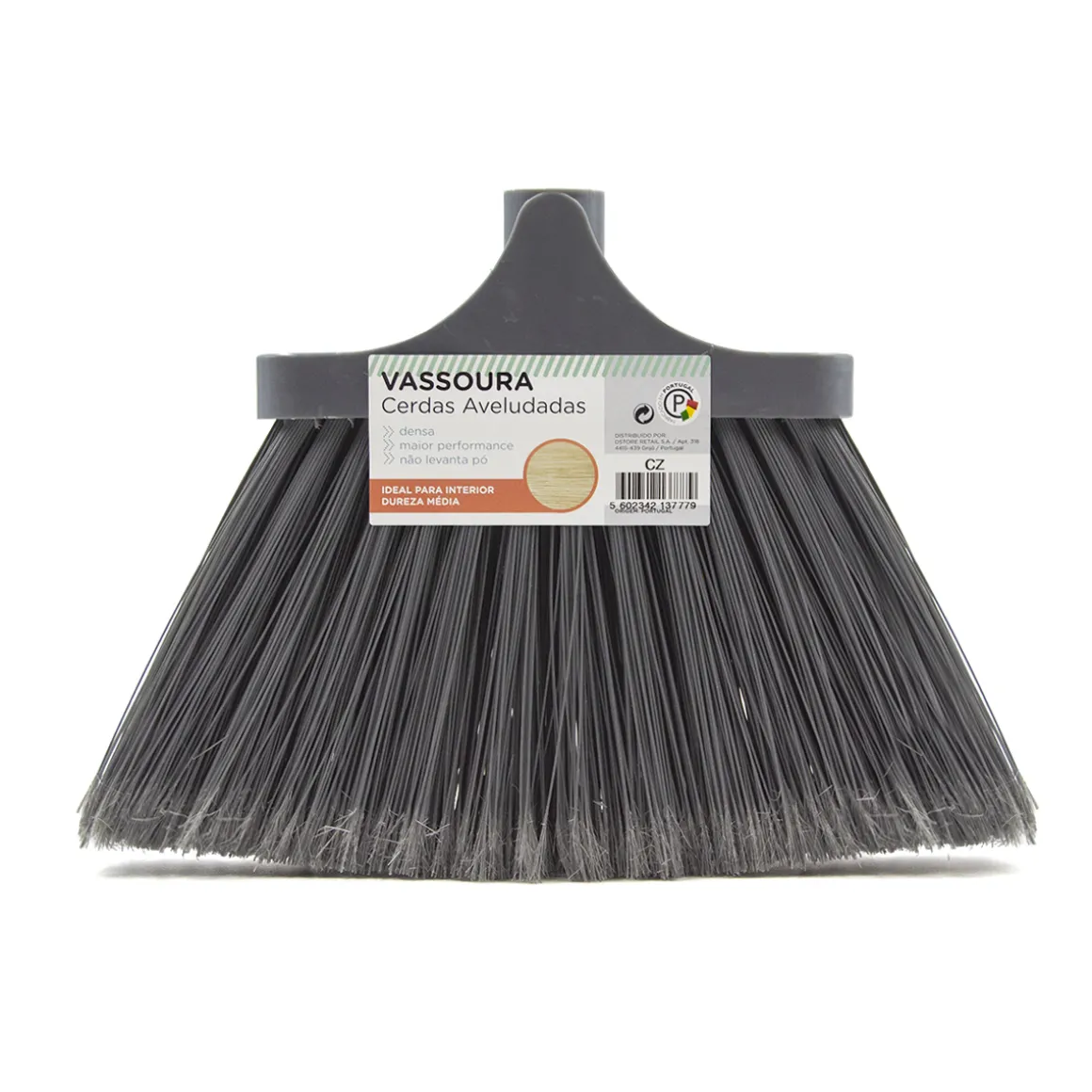 Escoba De Pvc Gris Super