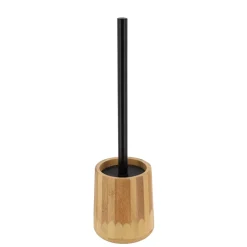 Escobilla De Baño Redonda De Bambú