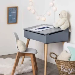 Escritorio Gris Con Almacenaje