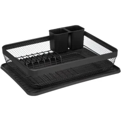 Escurreplatos Metal Negro 43x32x13.5Cm