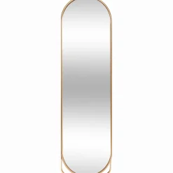 Espejo De Metal Dorado 160x43.5Cm