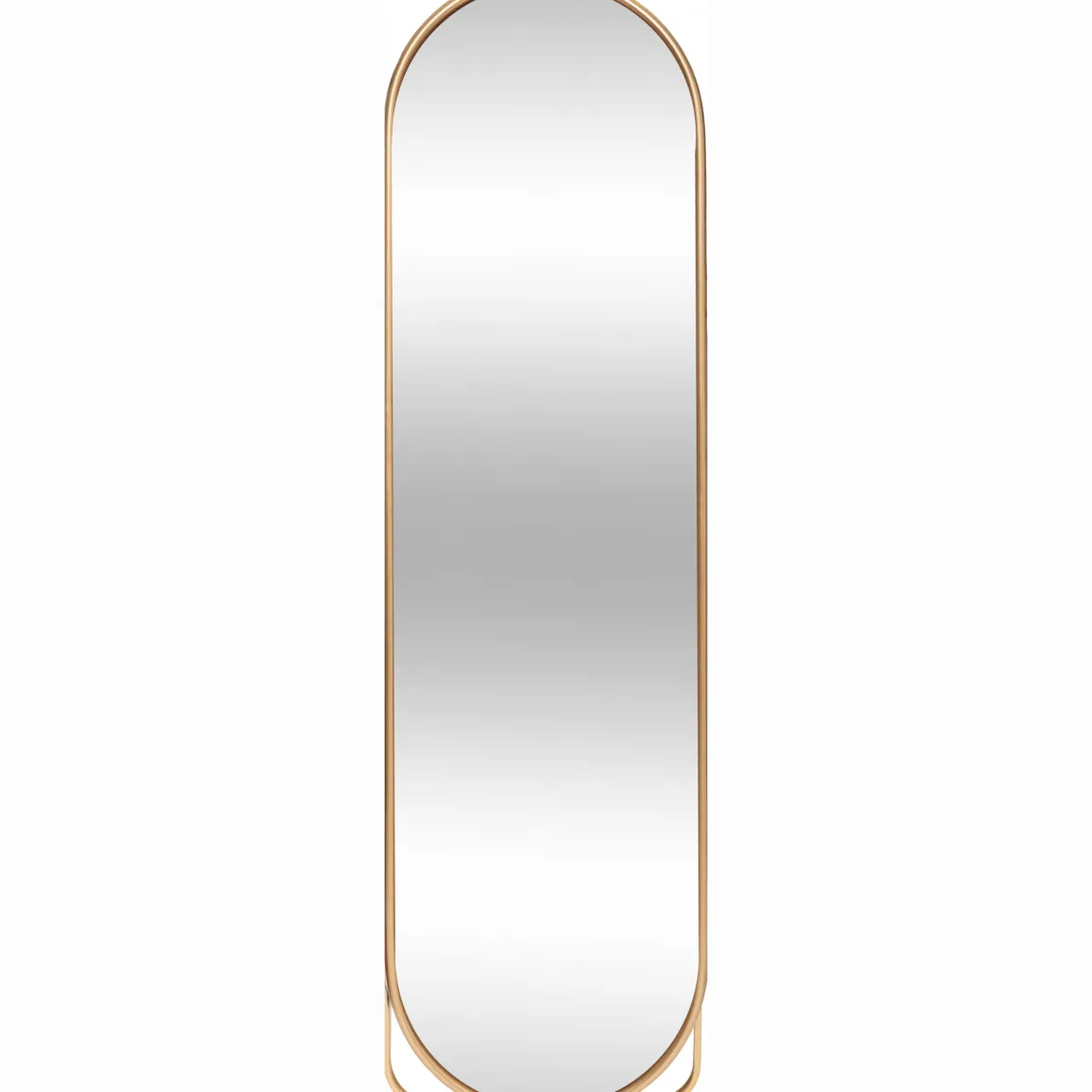 Espejo De Metal Dorado 160x43.5Cm